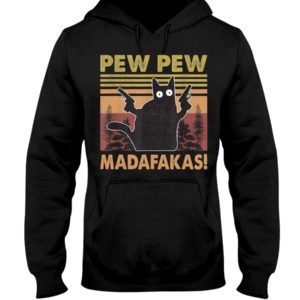 Pew Pew Madafakas Black Cat Shirt
