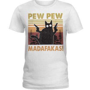 Pew Pew Madafakas Black Cat Shirt
