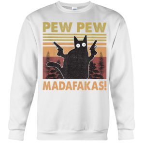 Pew Pew Madafakas Black Cat Shirt