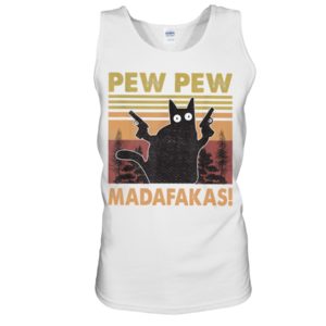 Pew Pew Madafakas Black Cat Shirt
