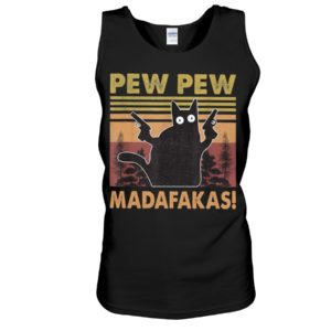 Pew Pew Madafakas Black Cat Shirt