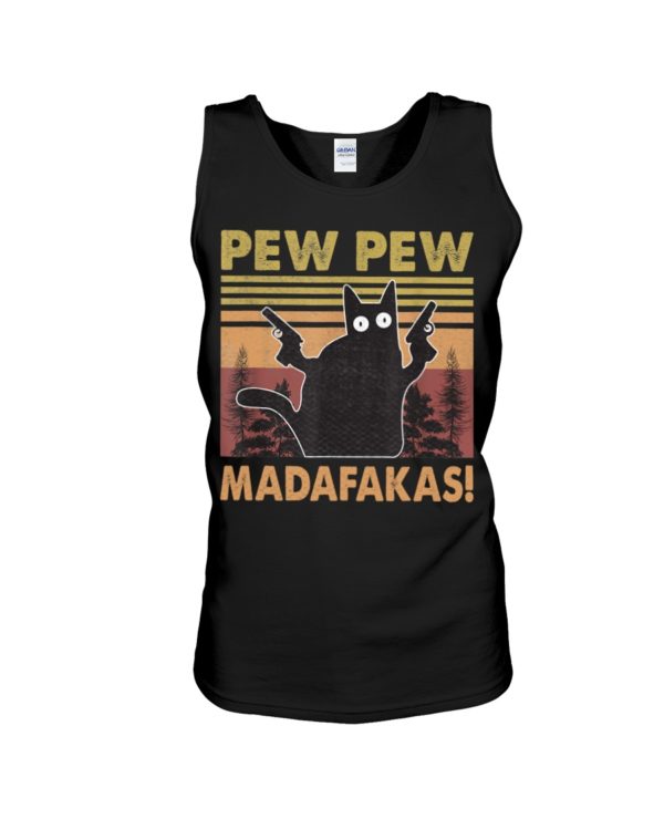 Pew Pew Madafakas Black Cat Shirt