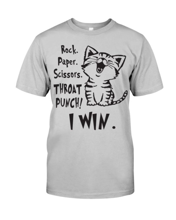 Rock Paper Scissors Throat Punch I Win Shirt