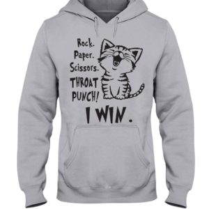Rock Paper Scissors Throat Punch I Win Shirt