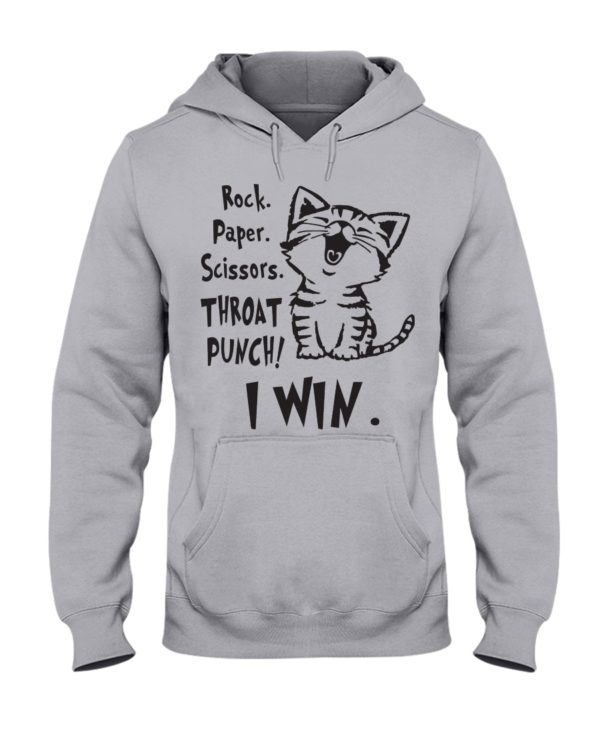 Rock Paper Scissors Throat Punch I Win Shirt