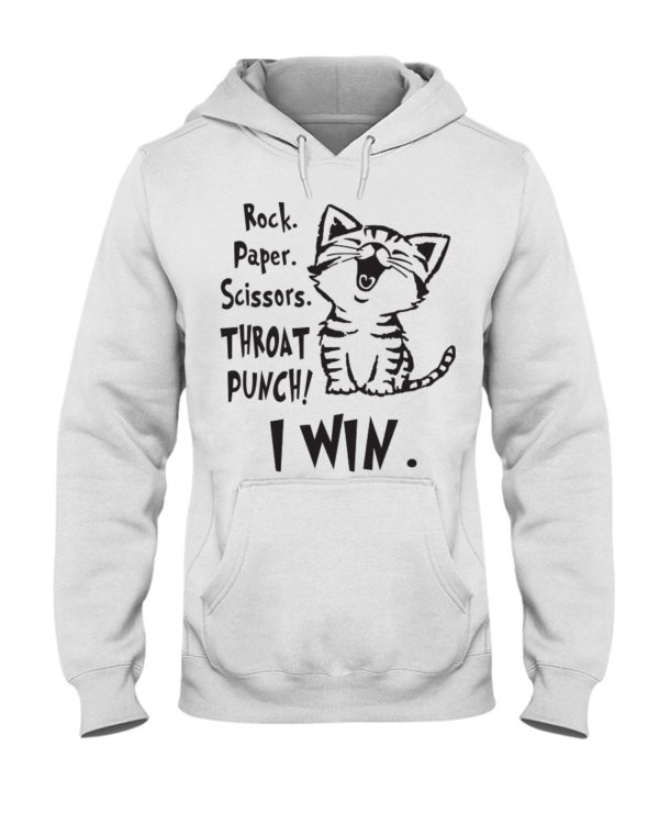 Rock Paper Scissors Throat Punch I Win Shirt