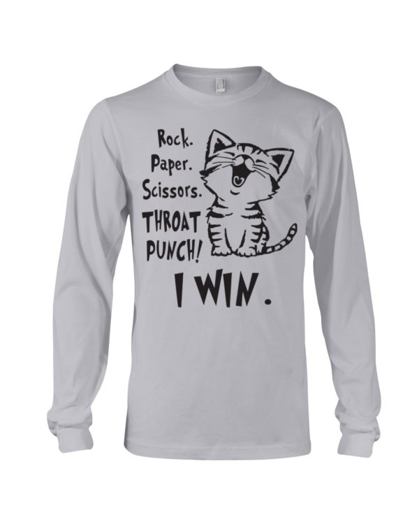 Rock Paper Scissors Throat Punch I Win Shirt