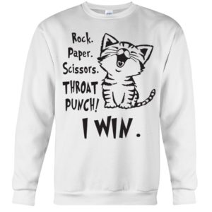 Rock Paper Scissors Throat Punch I Win Shirt