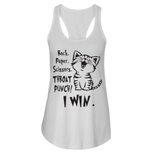 Rock Paper Scissors Throat Punch I Win Shirt