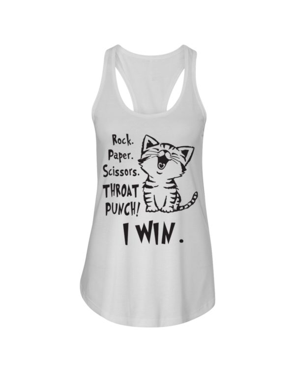Rock Paper Scissors Throat Punch I Win Shirt