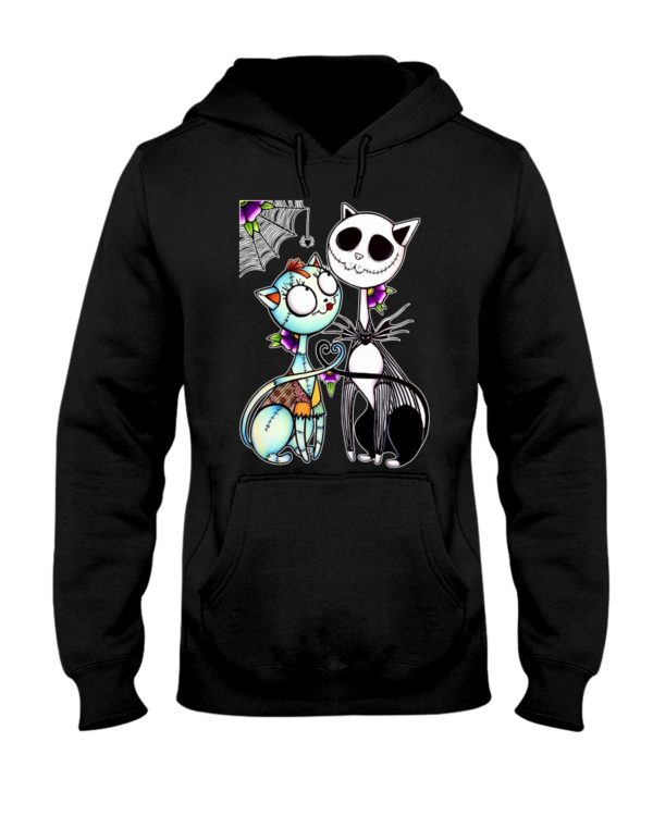 Cat Mix Jack Skellington and Sally Shirt