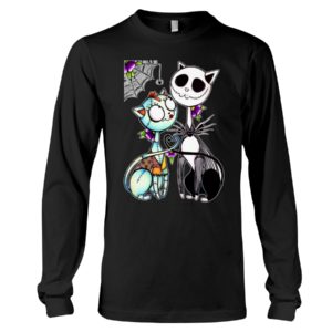 Cat Mix Jack Skellington and Sally Shirt