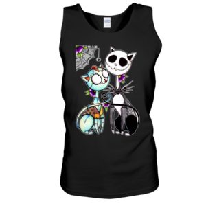 Cat Mix Jack Skellington and Sally Shirt
