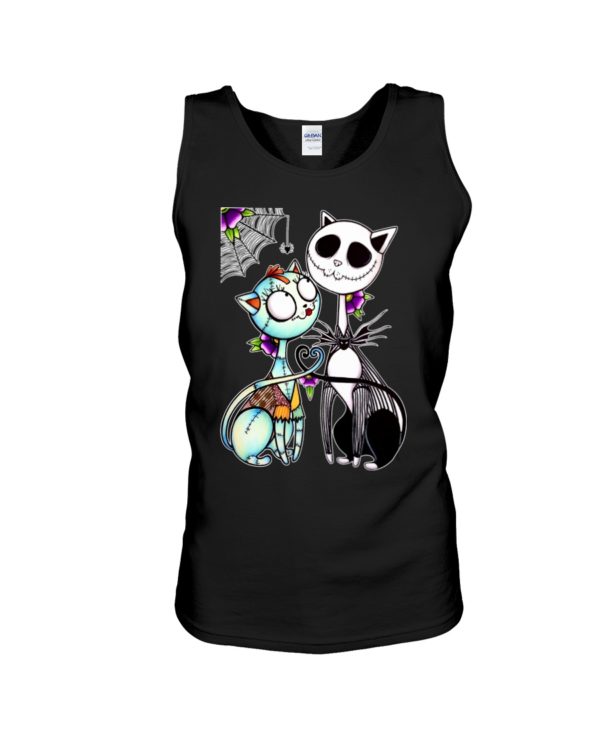 Cat Mix Jack Skellington and Sally Shirt