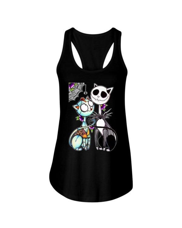 Cat Mix Jack Skellington and Sally Shirt