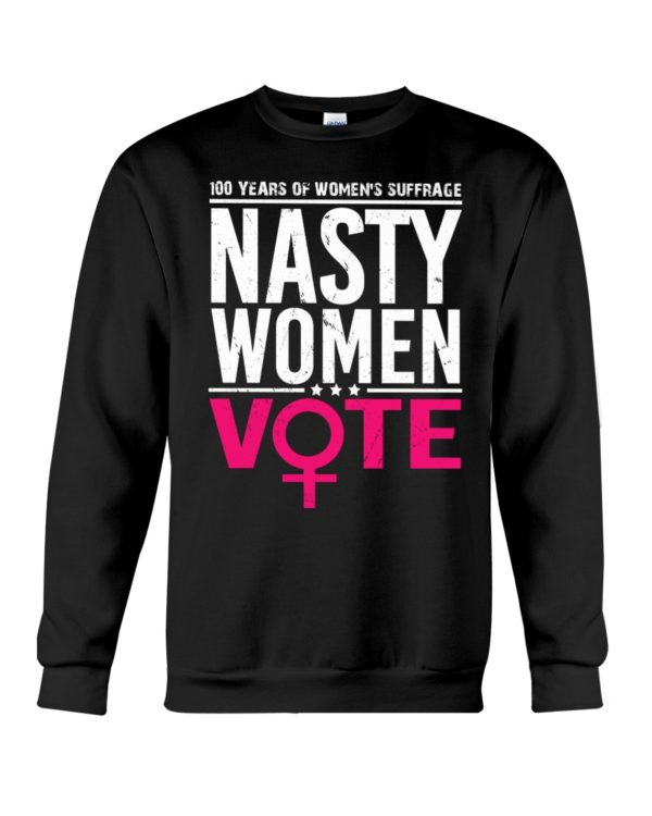 100 Years Of Women's Suffrage Masty Women Vote Shirt