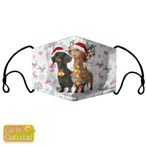 Dachshund Cute Pine Tree Face Mask