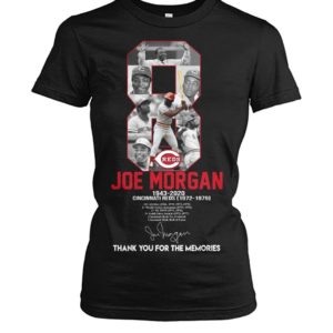 8 Reds Joe Morgan 1943 2020 Cincinnati Reds Thank You For The Memories Shirt