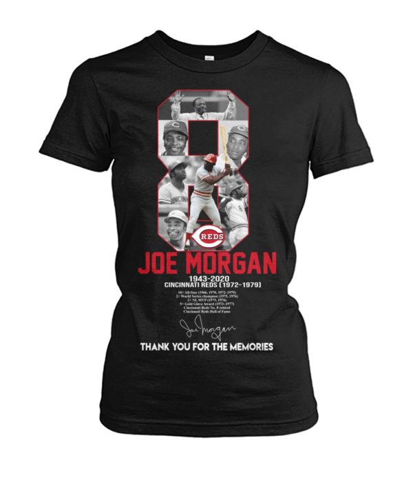 8 Reds Joe Morgan 1943 2020 Cincinnati Reds Thank You For The Memories Shirt