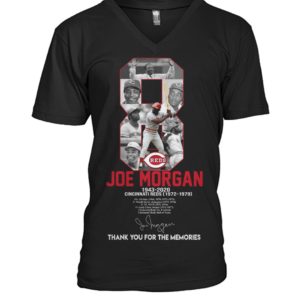 8 Reds Joe Morgan 1943 2020 Cincinnati Reds Thank You For The Memories Shirt