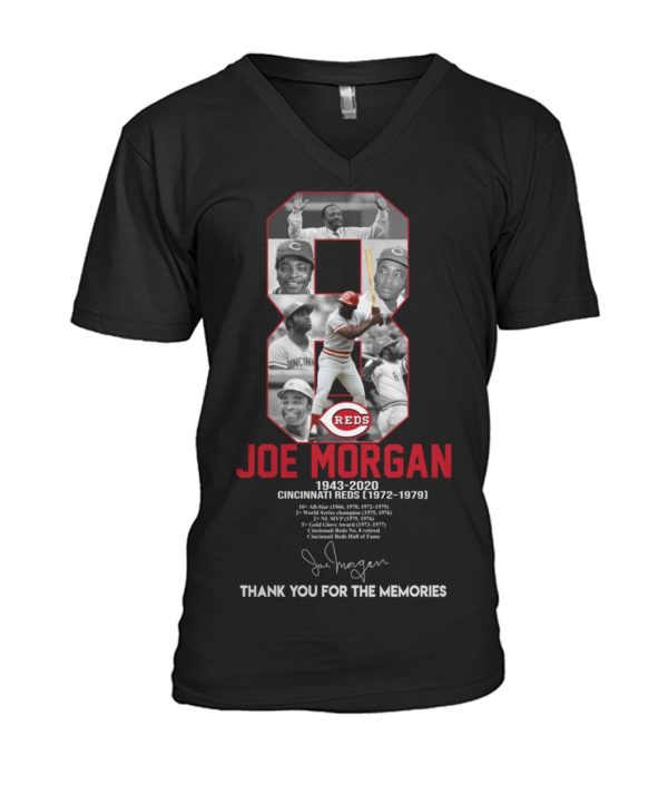 8 Reds Joe Morgan 1943 2020 Cincinnati Reds Thank You For The Memories Shirt