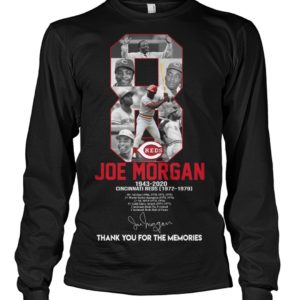 8 Reds Joe Morgan 1943 2020 Cincinnati Reds Thank You For The Memories Shirt