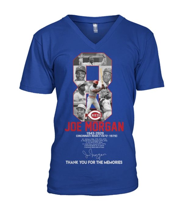 8 Reds Joe Morgan 1943 2020 Cincinnati Reds Thank You For The Memories Shirt