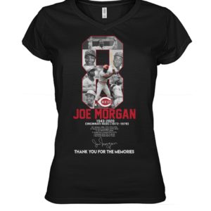 8 Reds Joe Morgan 1943 2020 Cincinnati Reds Thank You For The Memories Shirt