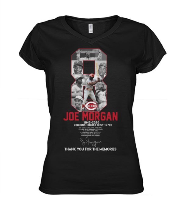 8 Reds Joe Morgan 1943 2020 Cincinnati Reds Thank You For The Memories Shirt