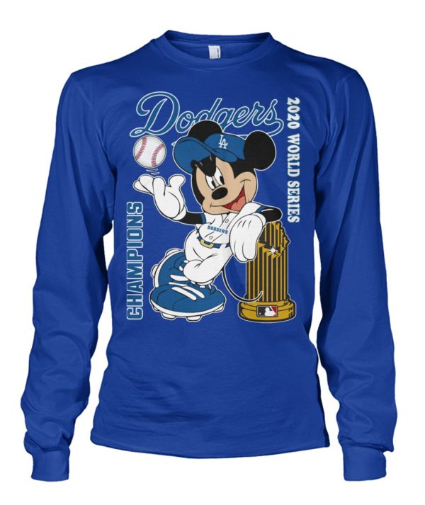 Mickey Mouse Dodgers Champions 2020 World Series Shirt.