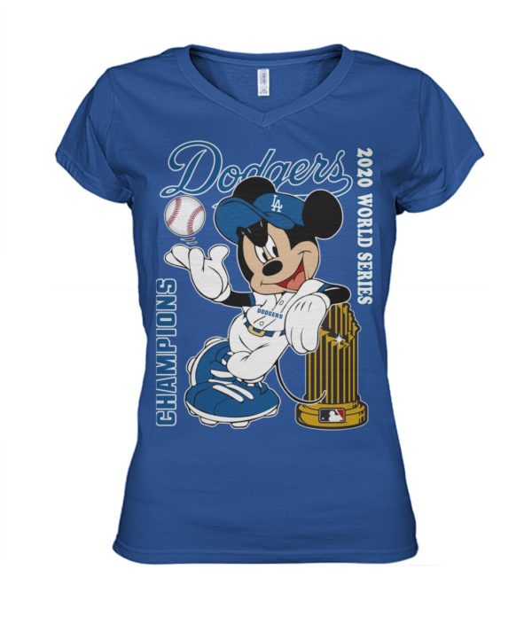 Mickey Mouse Dodgers Champions 2020 World Series Shirt.