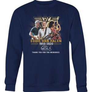 Eddie Van Halen 1955 2020,Thank You For The Memories Shirt.