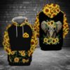 Elephant sunflower 3D Hoodie
