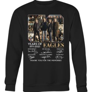 50 Years Of Eagles 1971 2021 Thank You For The Memories Shirt image 50 Years Of Eagles 1971 2021 Thank You For The Memories Shirt