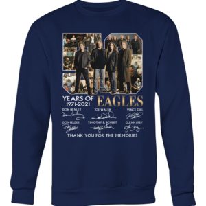 50 Years Of Eagles 1971 2021 Thank You For The Memories Shirt image 50 Years Of Eagles 1971 2021 Thank You For The Memories Shirt