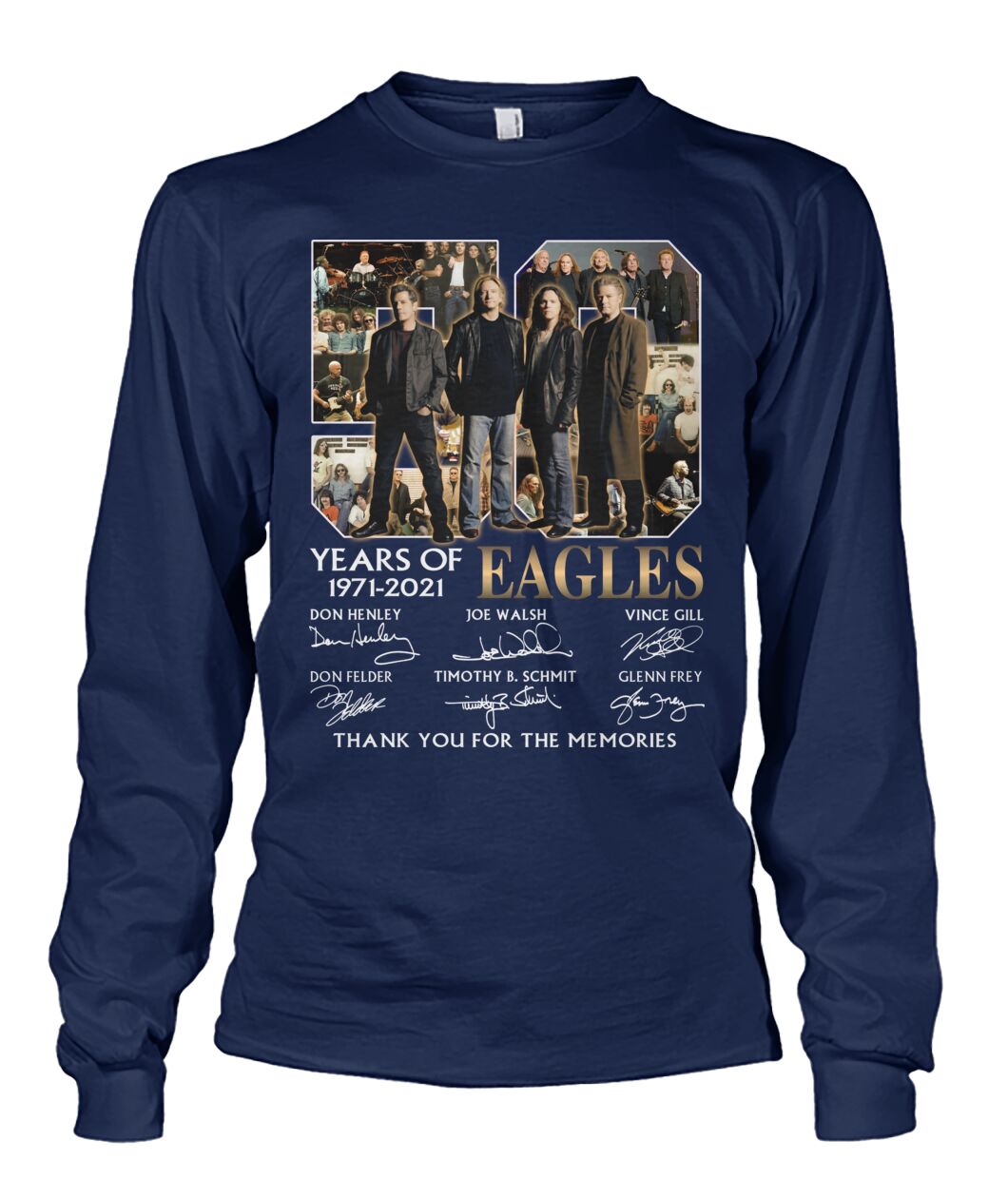 50 Years Of Eagles 1971 2021 Thank You For The Memories Shirt image 50 Years Of Eagles 1971 2021 Thank You For The Memories Shirt