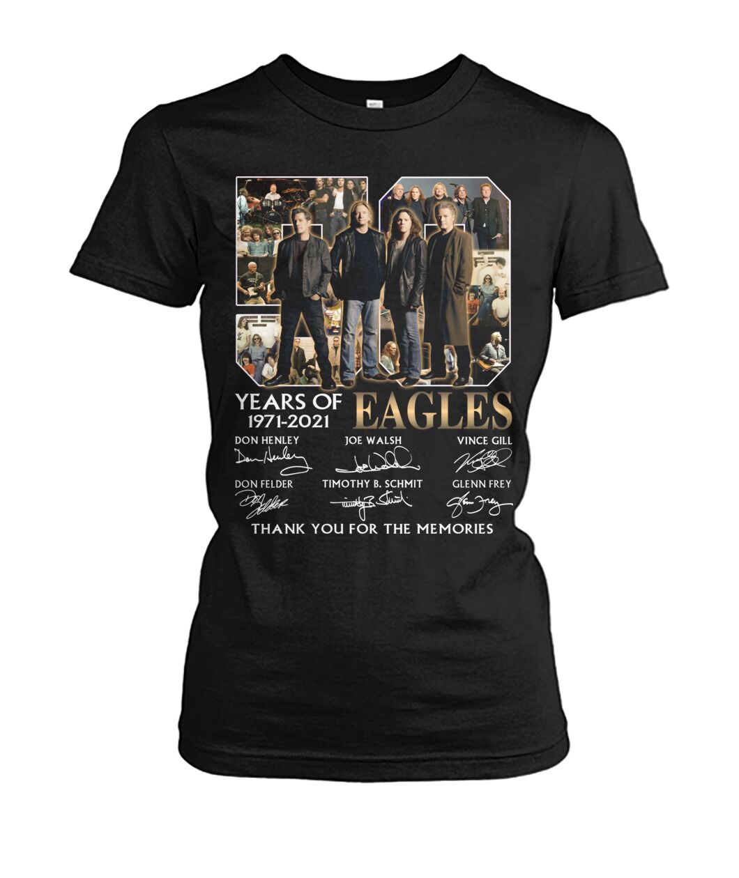 50 Years Of Eagles 1971 2021 Thank You For The Memories Shirt image 50 Years Of Eagles 1971 2021 Thank You For The Memories Shirt