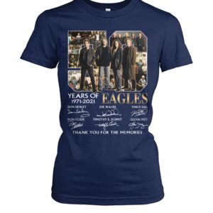 50 Years Of Eagles 1971 2021 Thank You For The Memories Shirt image 50 Years Of Eagles 1971 2021 Thank You For The Memories Shirt