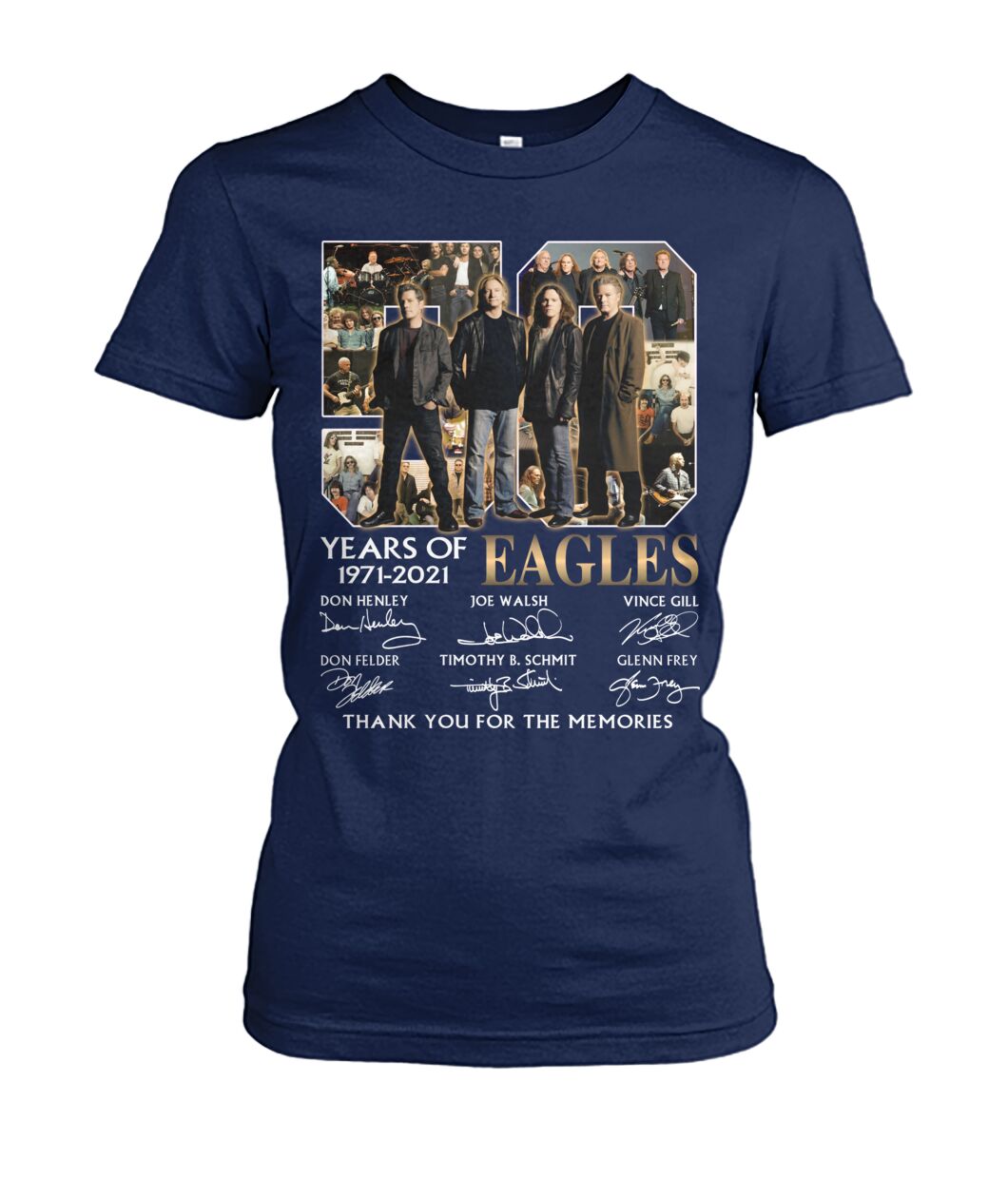 50 Years Of Eagles 1971 2021 Thank You For The Memories Shirt image 50 Years Of Eagles 1971 2021 Thank You For The Memories Shirt