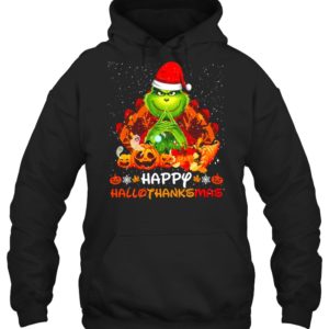 Happy Hallothanksmas Grinch & Thanksgiving Shirt