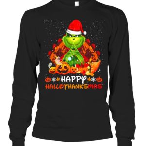 Happy Hallothanksmas Grinch & Thanksgiving Shirt