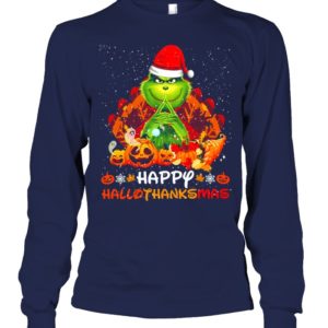 Happy Hallothanksmas Grinch & Thanksgiving Shirt