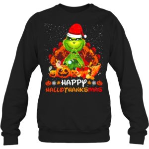 Happy Hallothanksmas Grinch & Thanksgiving Shirt