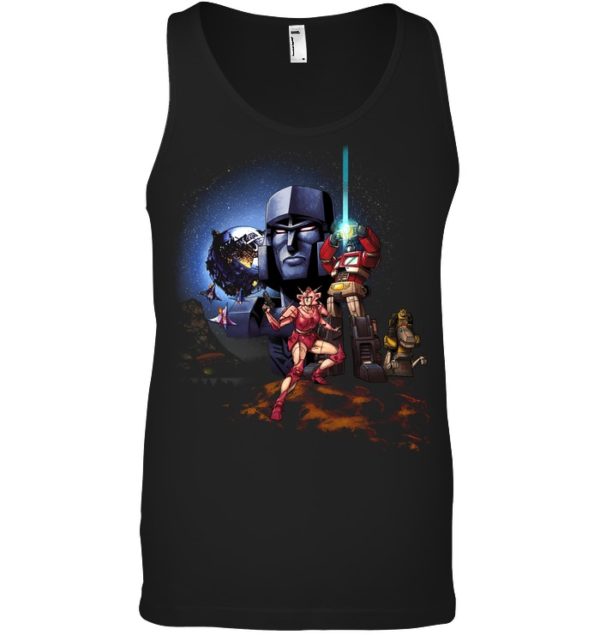 War Dawn Transformers And Star Wars Art Shirt