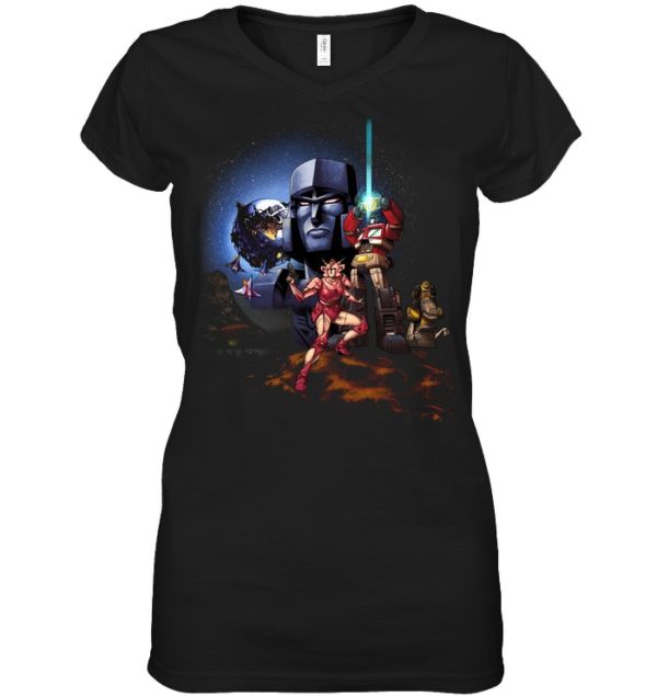 War Dawn Transformers And Star Wars Art Shirt