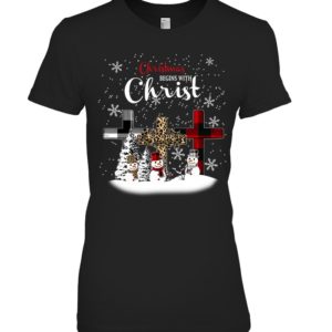 Christmas Begins With Christ Shirt.