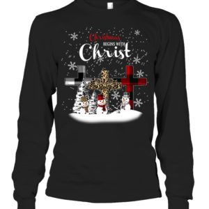 Christmas Begins With Christ Shirt.