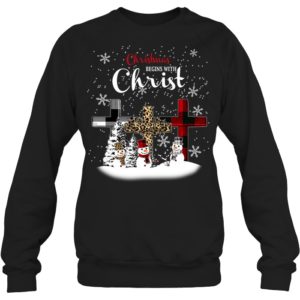 Christmas Begins With Christ Shirt.