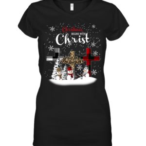 Christmas Begins With Christ Shirt.