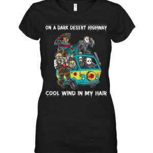 Jason Freddy On A Dark Desert Highway, Cool Wind In My Hair Halloween Shirt image Jason Freddy On A Dark Desert Highway, Cool Wind In My Hair Halloween Shirt
